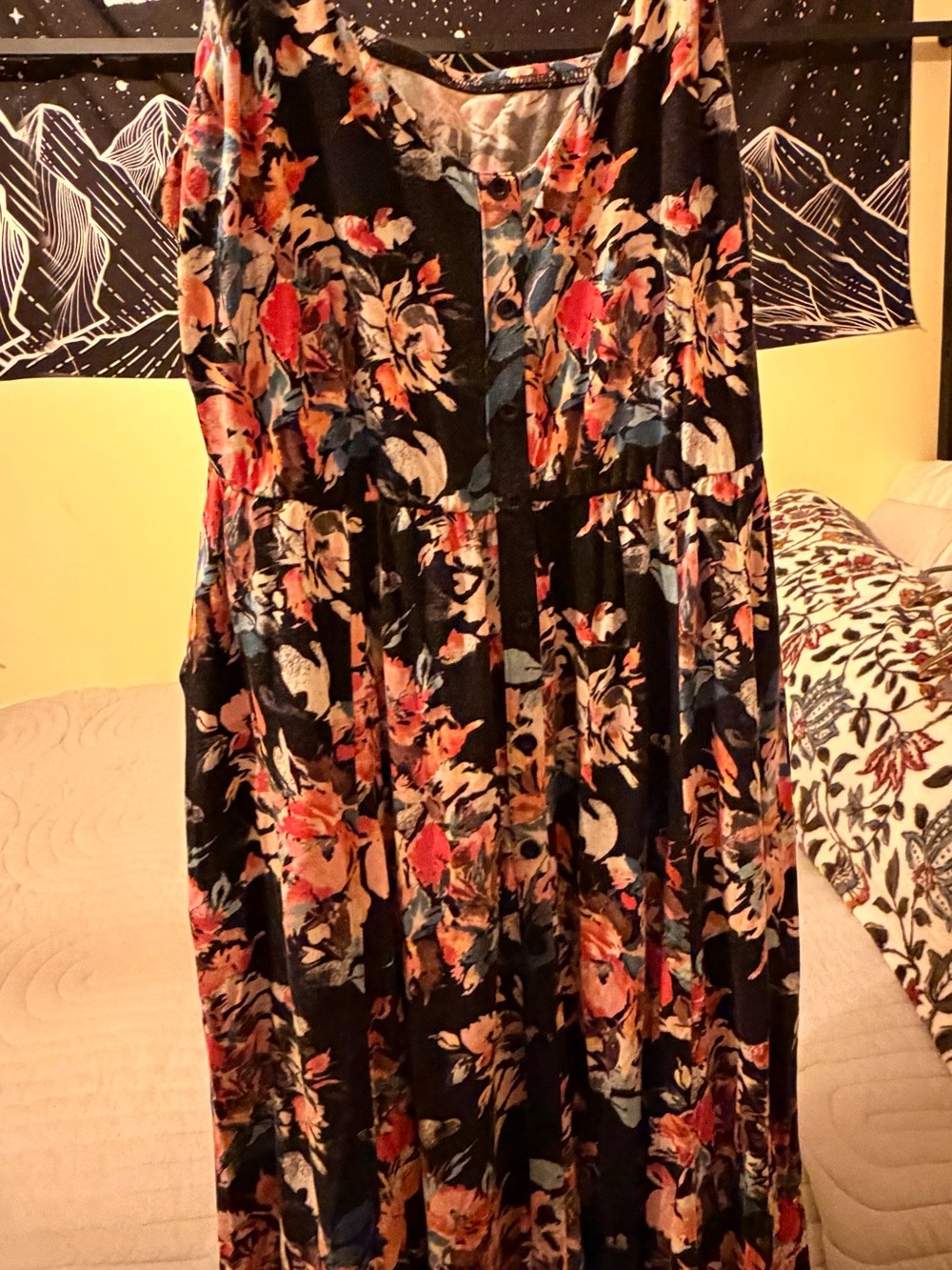Torrid Super Soft Knit Midi Dress - Black Multicolor